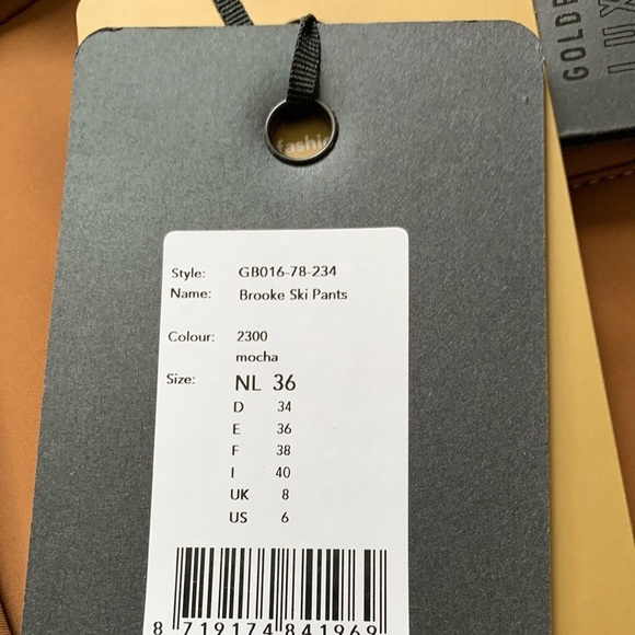 NWT Goldbergh brooke ski pants in mocha - Picture 7 of 14